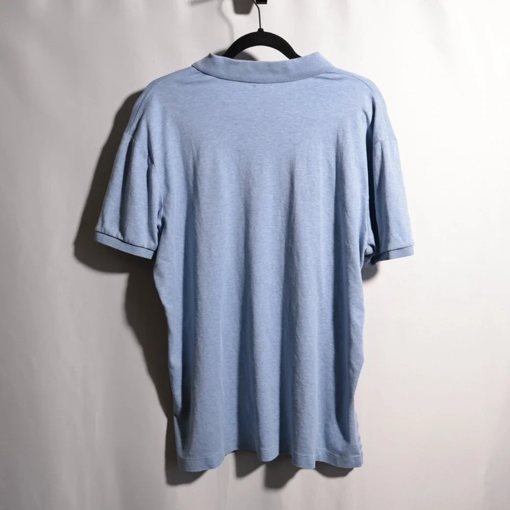 Polo Ralph Lauren Heather Blue Polo Short Sleeve Mens XL Pima Soft Touch Shirt *